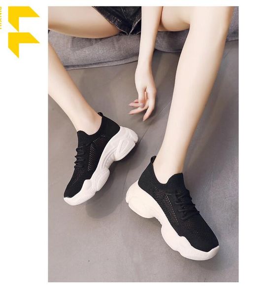 

student spring women summer mesh breathable hollow shoes 2021 new versatile casual shoes, Black
