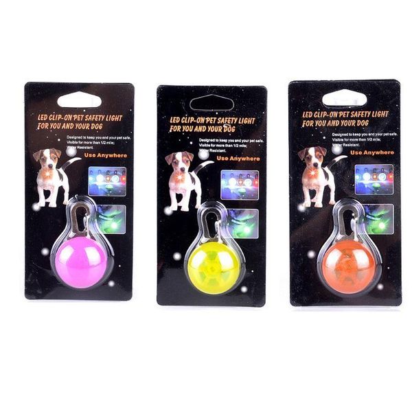 

dog tag,id card 6pcs pet collar lights pendant led luminous keychain cat supplies
