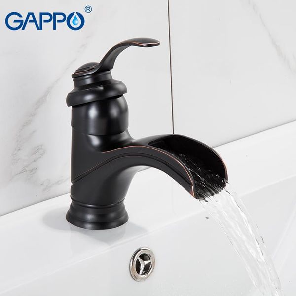 

bathroom sink faucets gappo basin black waterfall mixer taps faucet water