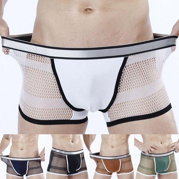 

underpants mens underwear see through refreshing resilience underpant erotic temptation thong breathable mesh mid rise bikini briefs, Black;white