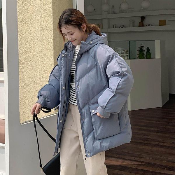 

cotton-padded clothes women short, women's clothing, winter down jacket, loose jacket & parkas, Black