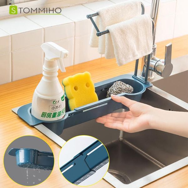 

kitchen storage & organization stommiho sink rack drainer tray sponge soap holder organizer dish cloth hanger