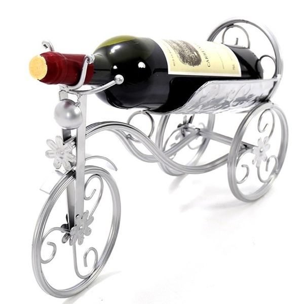 

tablewine racks vintage metal tricycle shape red holder art bike rack display storage organizer for kitchen bar home decoration