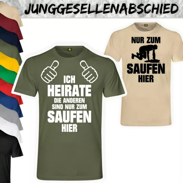 

jga only for drinking t-shirt | stag party | marry | the others are, White;black