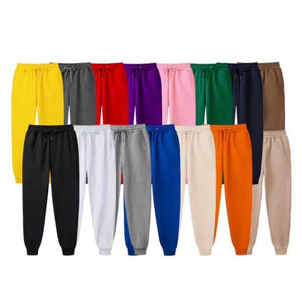 

men's pants ms joggers brand woman trousers casual sweatpants jogger 15 color fitness workout running sporting clothing, Black