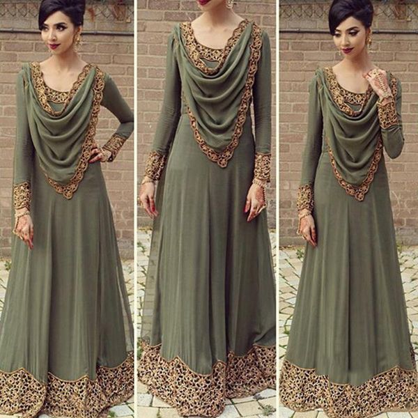 

casual dresses muslim hijab dress women lace stitching saudi style islamic maxi elegant moroccan kaftan djellaba jubah plus size 5xl, Black;gray