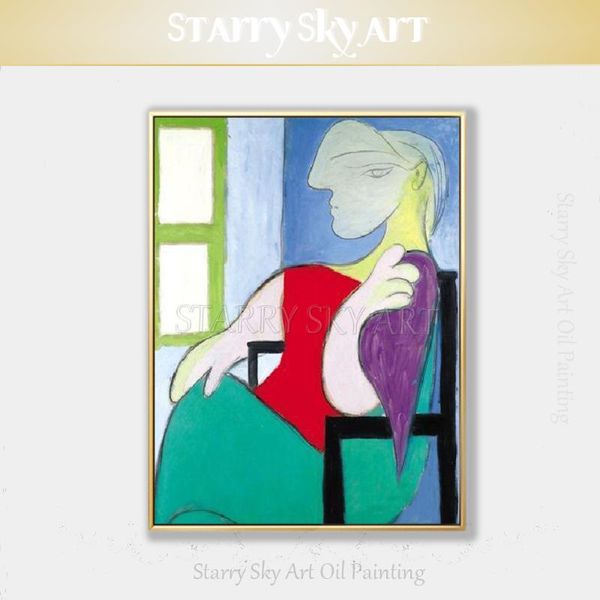 

paintings artist pure hand-painted abstract figure oil painting on canvas reproduction woman portrait