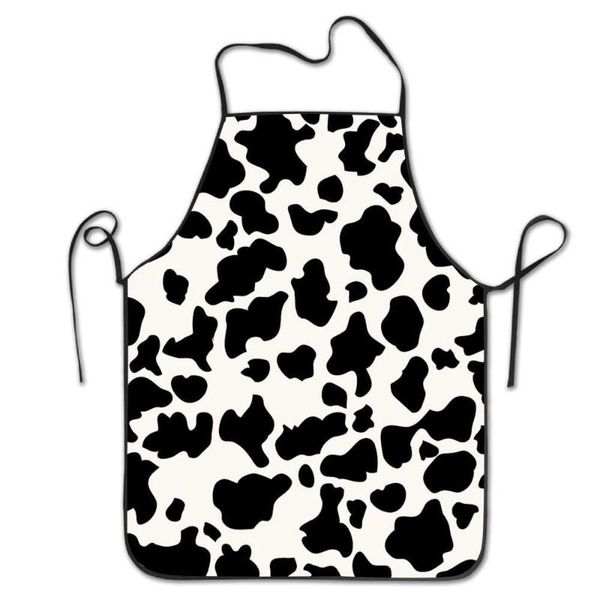 

aprons cow print apron - cooking kitchen chef barber bib for women men