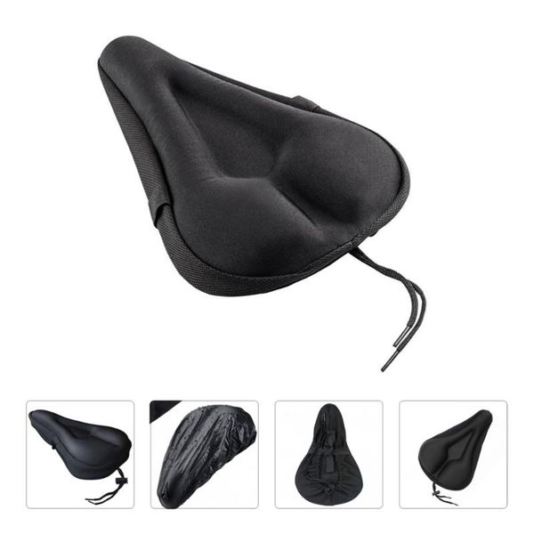 

bike saddles thickened saddle with tying rope seat cushion (black)