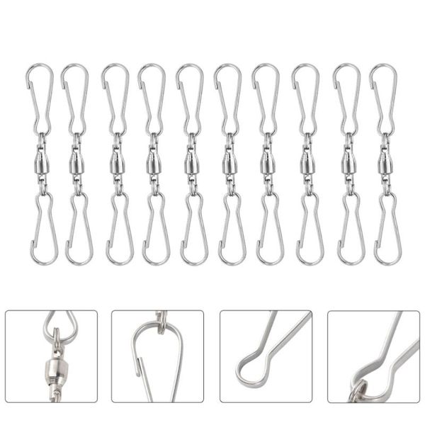 

hooks & rails 20pcs swivel dual clips practical wind hangers durable hanging