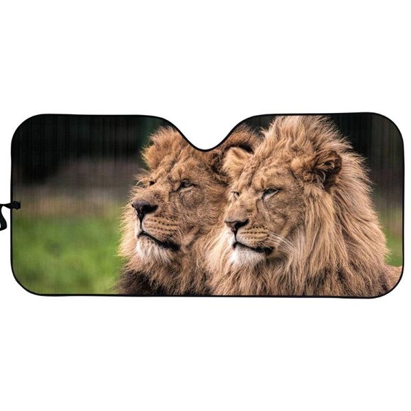 

car sunshade pinup angel accessories animal lion pattern 2021 windshield covers durable auto window sun shade universal