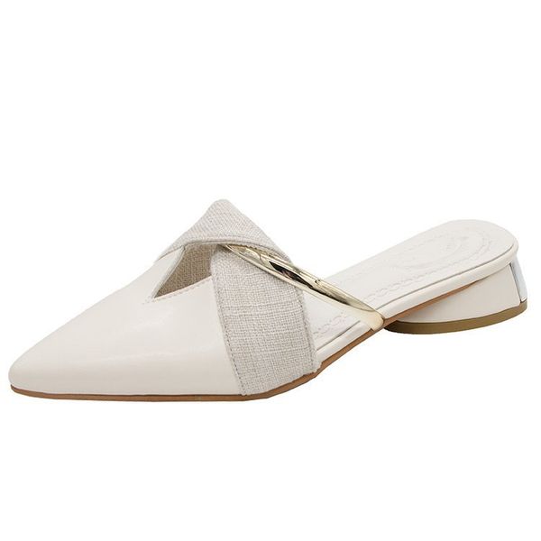 

ladies high heel flock pointed sandals high heels female summer shoes female white sandals chunky high heel shoes 2020, Black