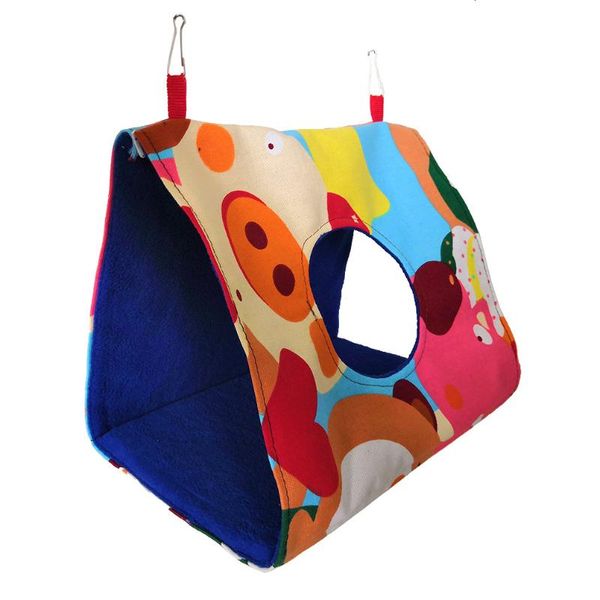 

bird hanging bed parrot's nest house sleeping hole playing triangle cages