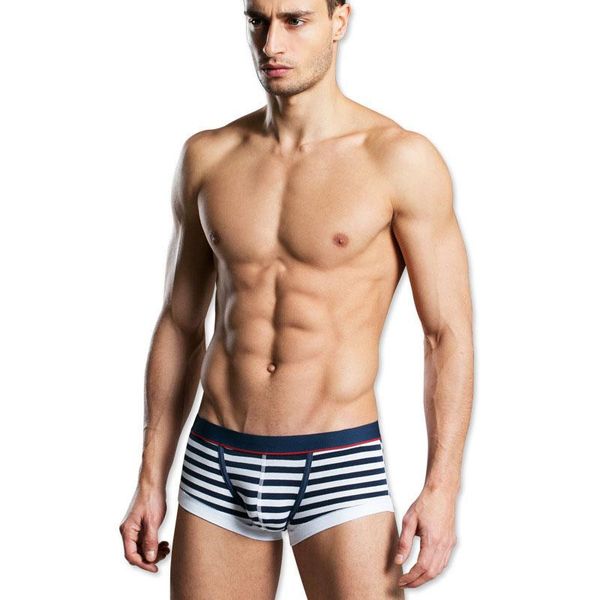 

underpants 3 pcs/ lot striped underwear for men plus size breathable boxershorts cotton boxer shorts fashion male, Black;white