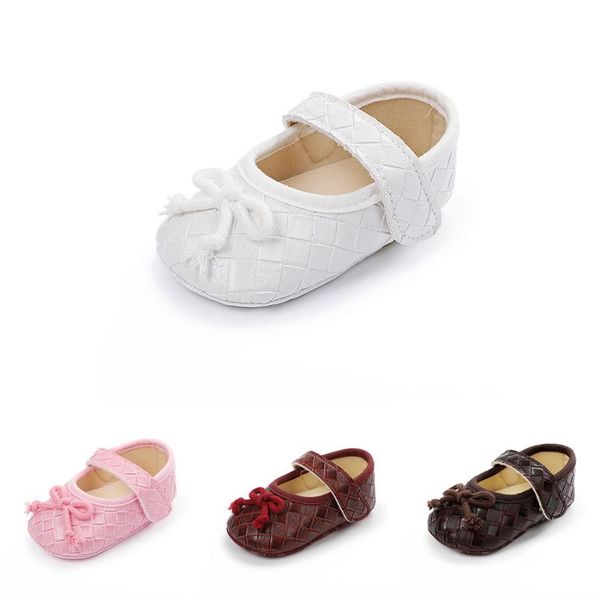 

spring autumn infant girls princess shoes fashion shallow solid color first walkers soft sole toddler crib