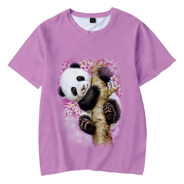 

men's t-shirts 2021 fashion animal panda 3d printing t shirt cute men and women casual hip hop, White;black