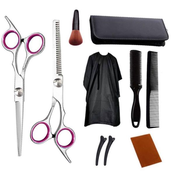 

hair scissors professional hairdressing set quality stainless steel thinning tools cape