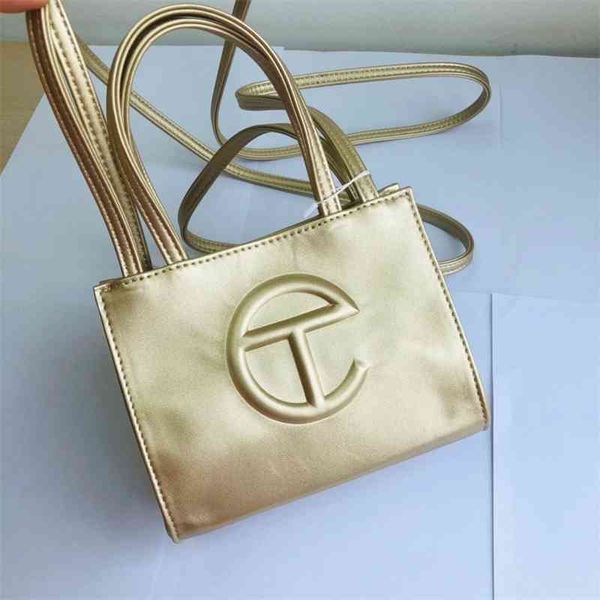 

Telfar fashion single shoulder diagonal straddle portable shopping bag, Sky blue