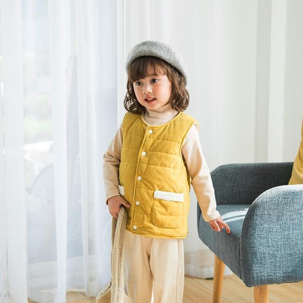 

solid veluor children waistcoat sleeveless outerwear for boys girls thick warm vest 1 piece autumn kids, Camo