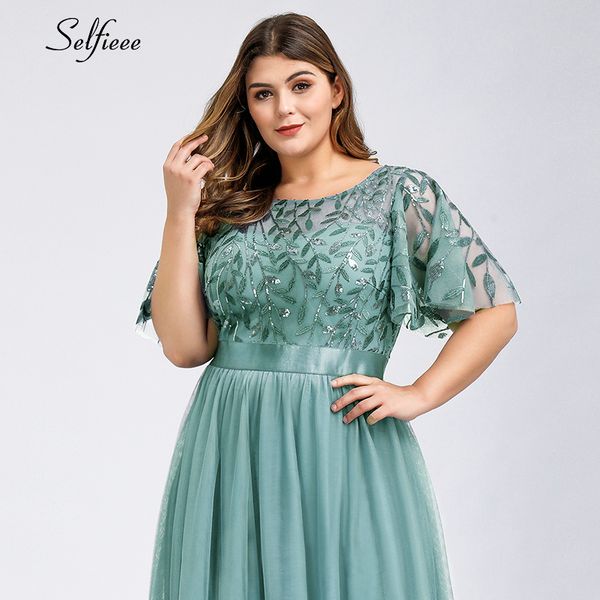 

2021plus size women dress xs-9xl sequined a-line o-neck short sleeve sparkle evening formal dress elegant long party dress vestidos, Black;gray