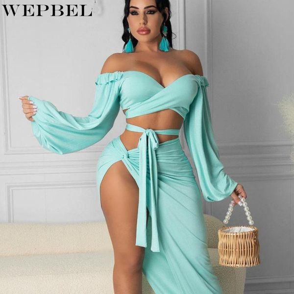 

ethnic clothing wepbel women bandage strapless irregular maxi dress ladies elegant long sleeve off shoulder high waist ruched bodycon, Red