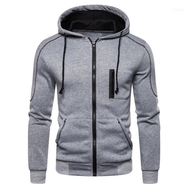 

monerffi sweatshirts hoodies men zipper outwear sweatshirt male spring autumn sport hoodie solid sudadera hombre 11, Black