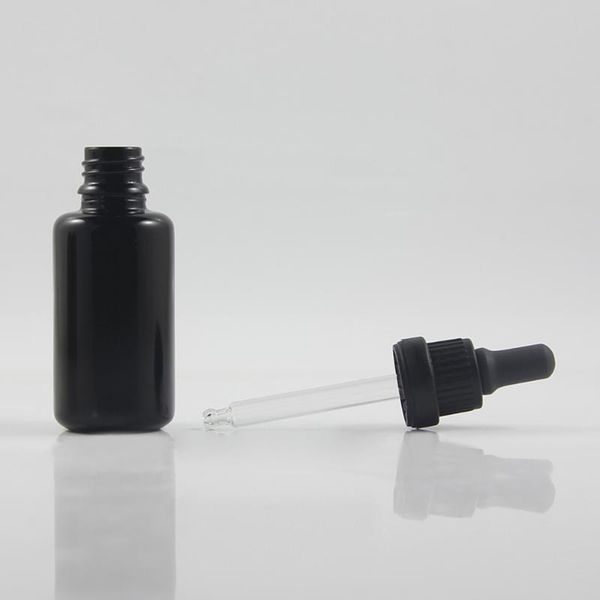

storage bottles & jars 30ml high-grade black violet glass anti-theft dropper bottle