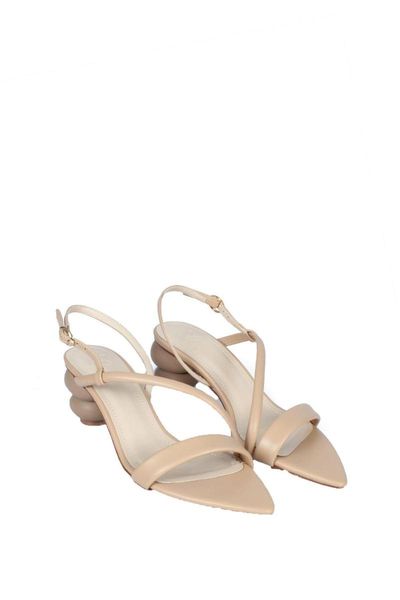 

sandals women's beige heels by71.137, Black