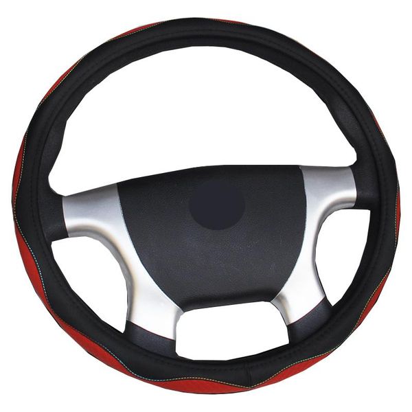 

steering wheel covers fashion car cover wrap non-slip for 36 38 40 42 45 47 50 cm big truck bus van lorry rainbow thread styling