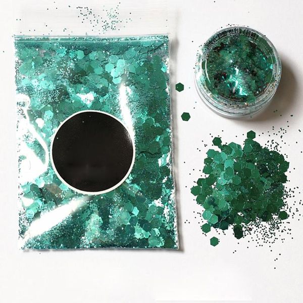 

nail glitter 10g/bag sequins art decor mixture powder face body, Silver;gold