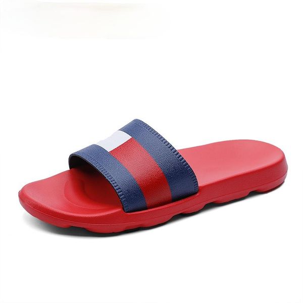 

high-elastic eva couples slippers breathable casual flip flops for home use non-slip bathroom indoor plus size 36-45, Black