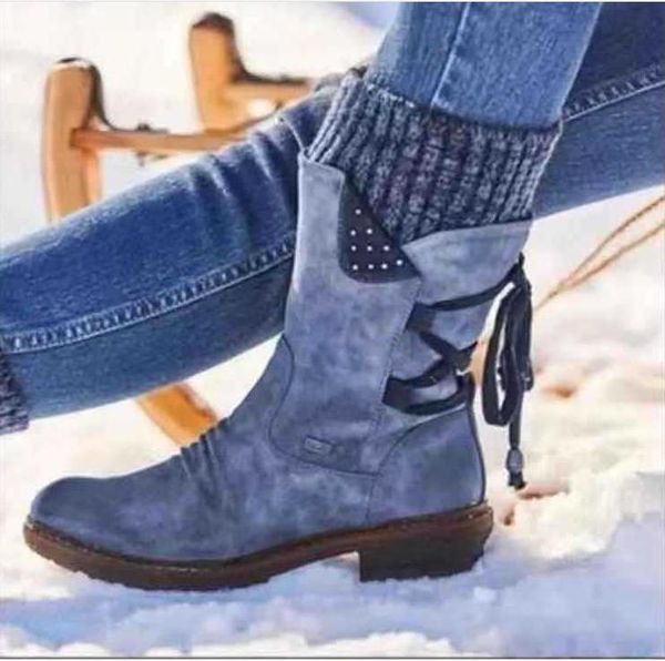 

boots women large size 2021 european and american winter in, Black