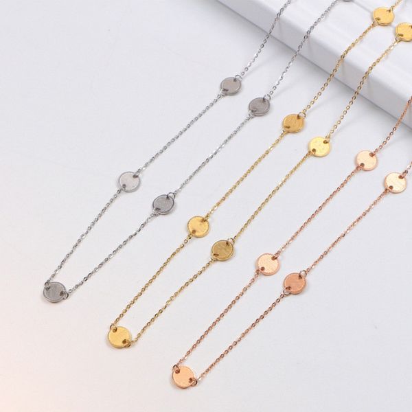 

stylish plaque letter necklaces women men pendant necklace for couple titanium steel with stamps anniversary brithday, Silver