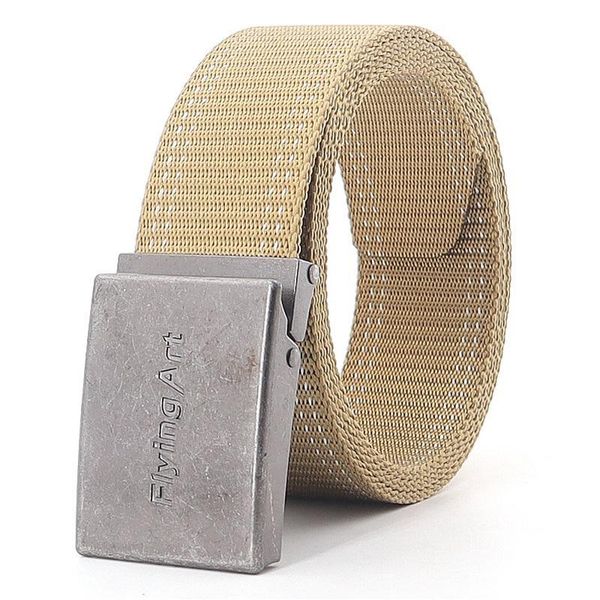 

belts mens aged metel buckle nylon breathable outdoor leisure sport cowboy tooling jeans accessories dirty cinto blue, Black;brown