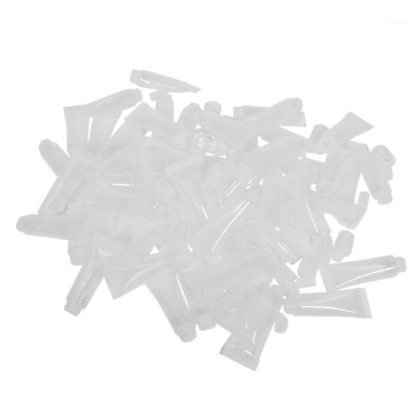 

storage bottles & jars 50 pack 10ml lip gloss tubes empty lotion refill soft squeeze for diy travel distribution bottle