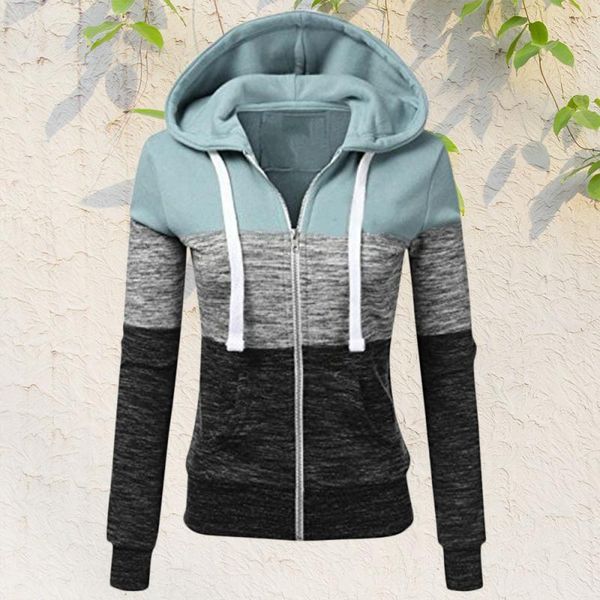 

women's hoodies & sweatshirts spring autumn jacket casual drawstring slim fit long sleeve pullover zipper sweatshirt plus size 5xl, Black