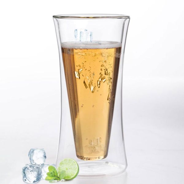 

wine glasses creative glass juice cup heat-resistant double wall whiskey cocktail beer coffee cups tea mugs transparent tumbler drinkware