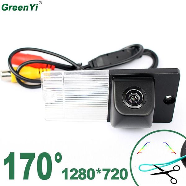 

car rear view cameras& parking sensors 170 degree 1280x720p hd ahd starlight night vision vehicle reverse camera for kia sportage 2005-2012