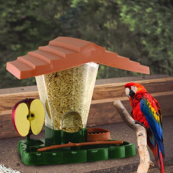 

other bird supplies feeder outdoor house shape outside pavilion decoration with roof hanging cage for garden accessoires