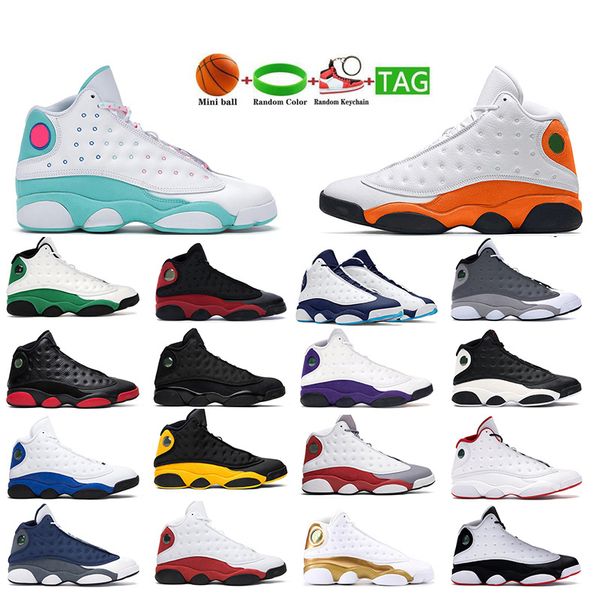 

basketball shoes 13 13s italy blue flint court purple starfish obsidian grey toe chicago playoffs he got game men women sports, Black