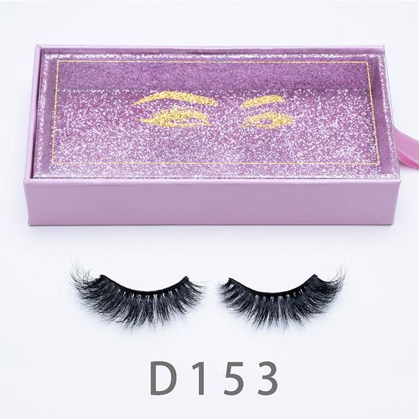 

real mink false eyelash strip lashes thick fake eyelashes makeup beauty handmade 100% glitter packing d006