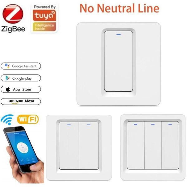 

smart home control tuya wifi switch remote timing module 1/2 way diy light with alexa google 1/2/3gang
