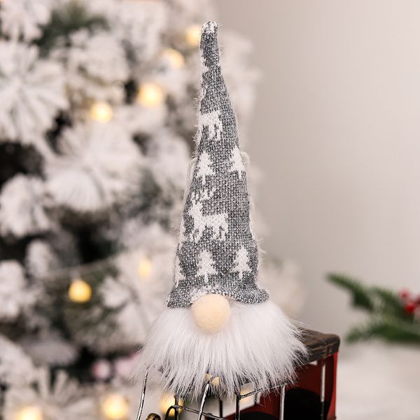 

Christmas daily necessities with lights glowing faceless elderly forest people pendant Christmas tree decoration props Car accessories