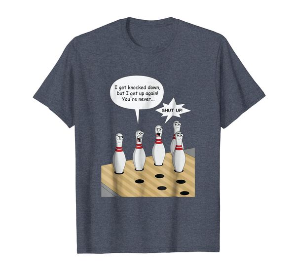 

bowling pin sings i get knocked down but annoys other pins, White;black