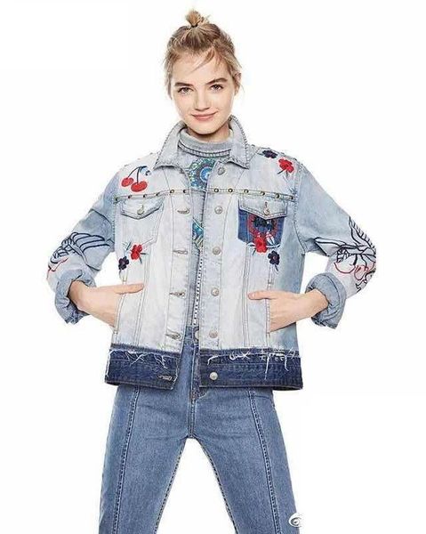 

women's jackets various styles of denim in spain, Black;brown