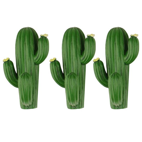 

hooks & rails 3pcs wall hook bathroom easy install cactus shape space saving towel hanging self adhesive coat hanger home decor key holder