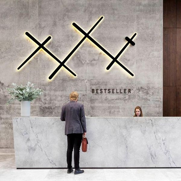 

modern black wall light led minimalist lamp interior home decor lighting living aisle corridor bedroom design