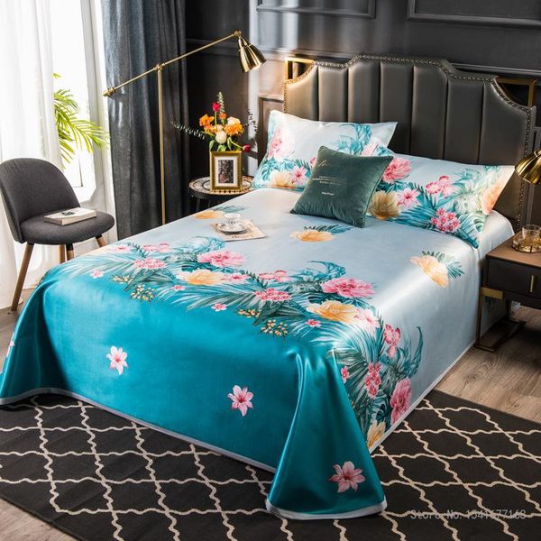 

sheets & sets 230*250cm 3pcs ice silk mat three-piece cover sheet case washable air conditioning for bed