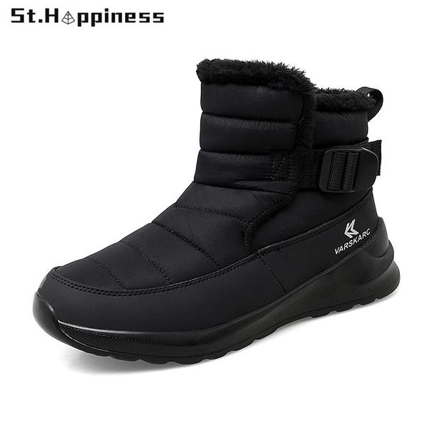 

boots 2021 winter women warm thicken plush women's snow outdoor waterproof sneakers ankle big size, Black