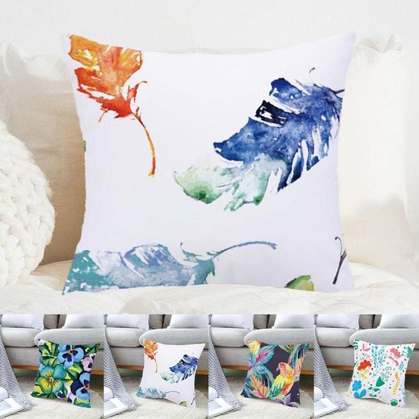 

pillow case 45*45cm cartoon doodle flower printing sofa home office car seat living room fashion decoration cushion cover